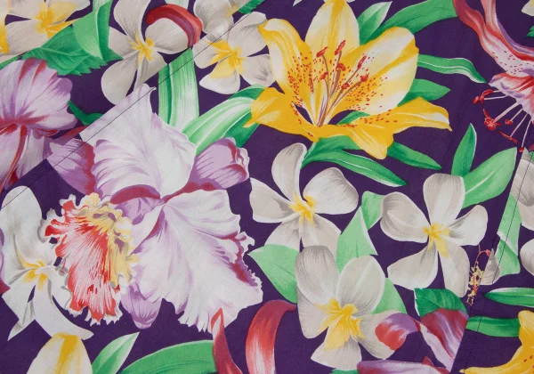 KENZO Floral Print Flare Skirt K-164385_009