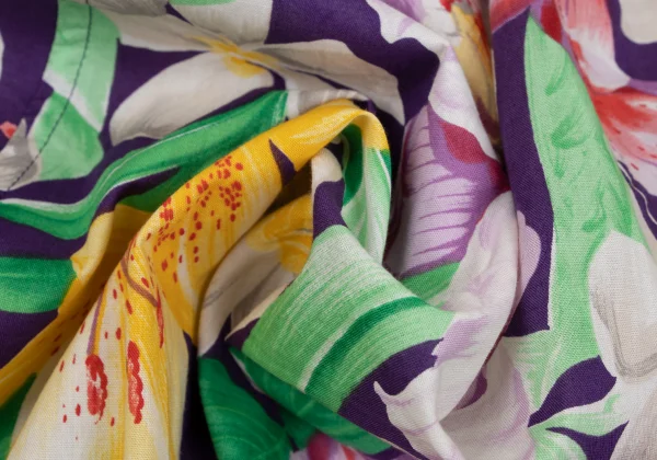 KENZO Floral Print Flare Skirt K-164385_011