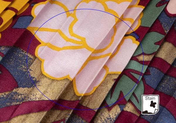 KENZO Rayon Silk Floral Print Accordion Pleated Skirt K-164386_009