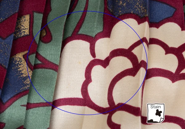 KENZO Rayon Silk Floral Print Accordion Pleated Skirt K-164386_014