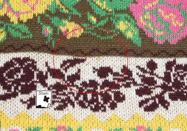 KENZO Floral Stripe Knit Skirt K-164389_007