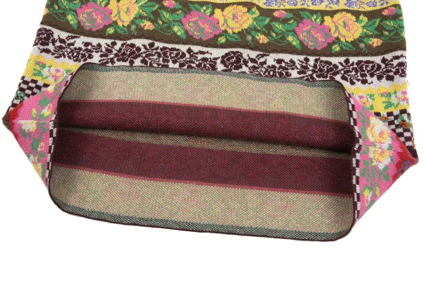 KENZO Floral Stripe Knit Skirt K-164389_008