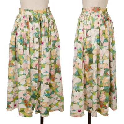 KENZO Floral Printed Wrap Skirt