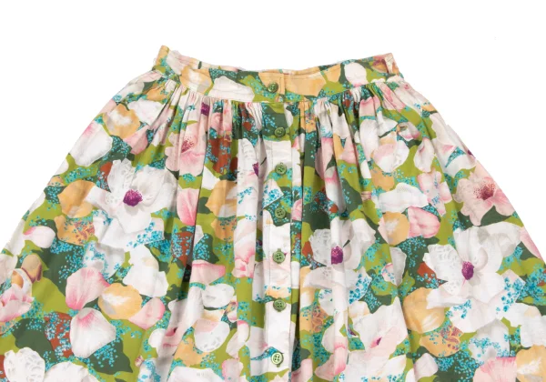 KENZO Floral Printed Wrap Skirt K-164391_003