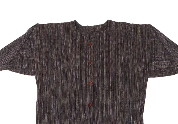 PLEATS PLEASE Patterned Long Cardigan K-164392_003