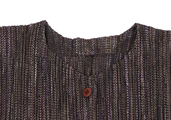 PLEATS PLEASE Patterned Long Cardigan K-164392_004