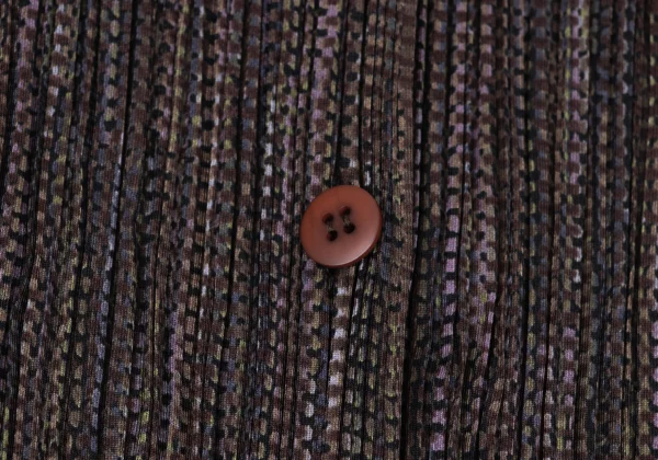 PLEATS PLEASE Patterned Long Cardigan K-164392_005