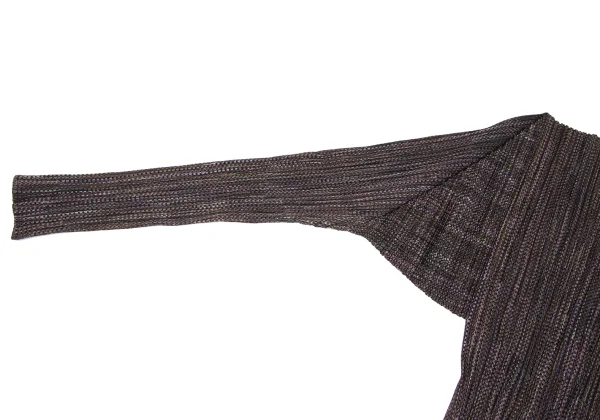 PLEATS PLEASE Patterned Long Cardigan K-164392_006