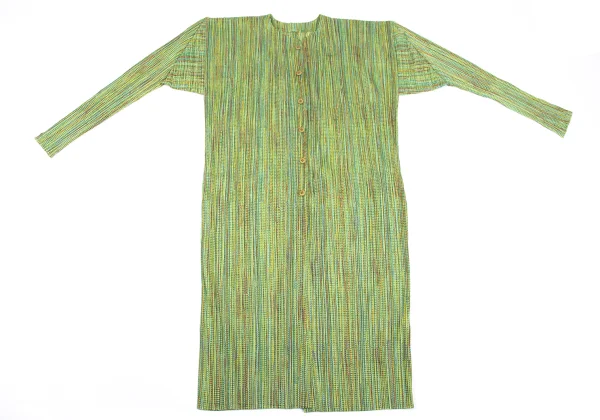 PLEATS PLEASE Patterned Long Cardigan K-164393_002