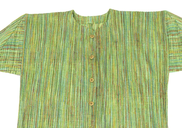 PLEATS PLEASE Patterned Long Cardigan K-164393_003