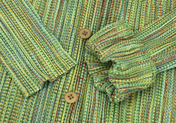 PLEATS PLEASE Patterned Long Cardigan K-164393_007