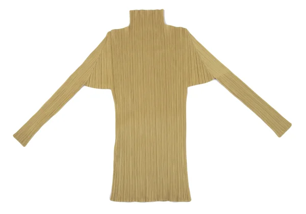 PLEATS PLEASE High-neck Long Sleeve Top K-164395_011
