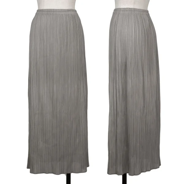 PLEATS PLEASE Long Skirt Grey 2 K-164397_001