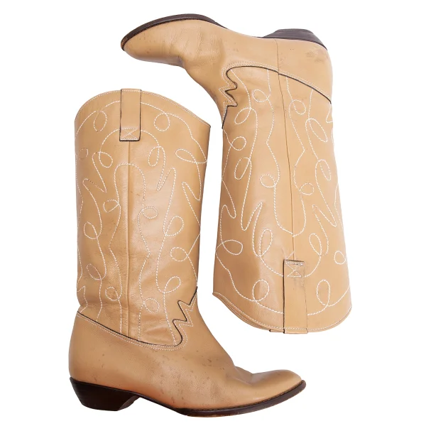 KENZO Leather Western Boots K-164402_002