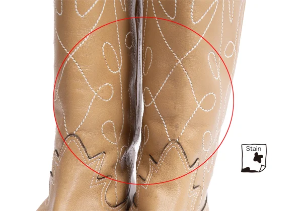 KENZO Leather Western Boots K-164402_006