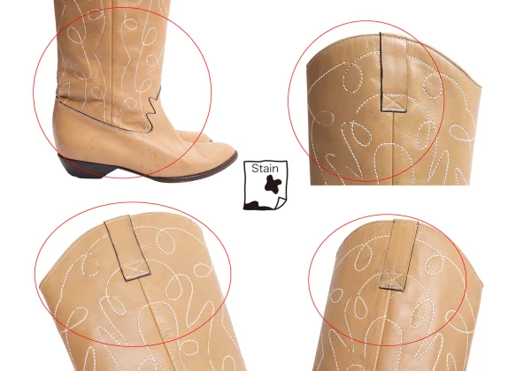 KENZO Leather Western Boots K-164402_009