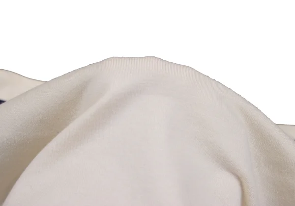 Yohji Yamamoto FEMME Cotton Boat Neck Striped Top K-164404_011