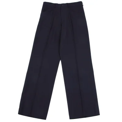 Yohji Yamamoto FEMME Wool Gaba Center Press Pants