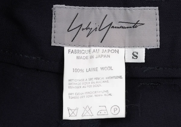 Yohji Yamamoto FEMME Wool Gaba Center Press Pants K-164409_012