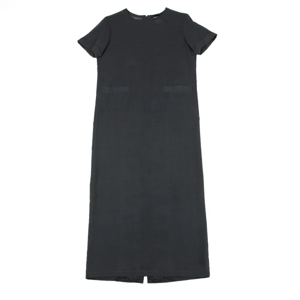 Y's Back See-through Damask Design Short Sleeve Dress K-164415_002