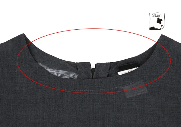 Y's Back See-through Damask Design Short Sleeve Dress K-164415_004