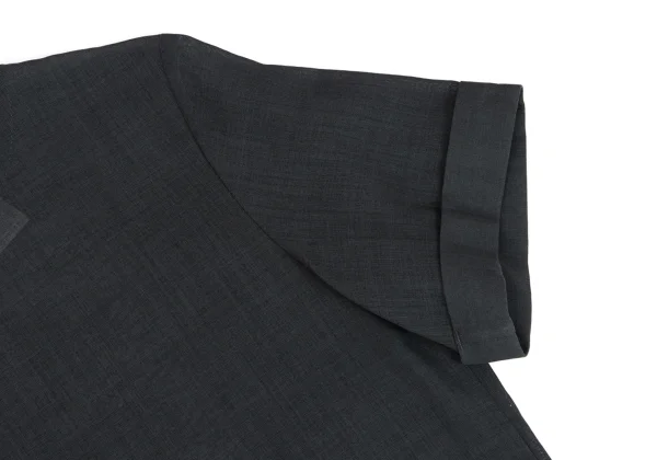 Y's Back See-through Damask Design Short Sleeve Dress K-164415_005