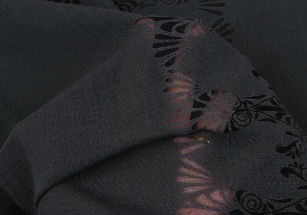 Y's Back See-through Damask Design Short Sleeve Dress K-164415_016