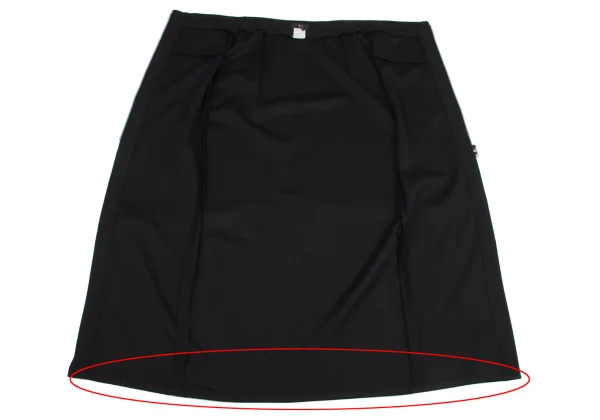 Y's Wool Gaba Front Zip Design Skirt K-164417_007