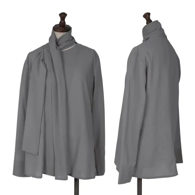 Yohji Yamamoto NOIR Wool Poly Stole Shirt Jacket