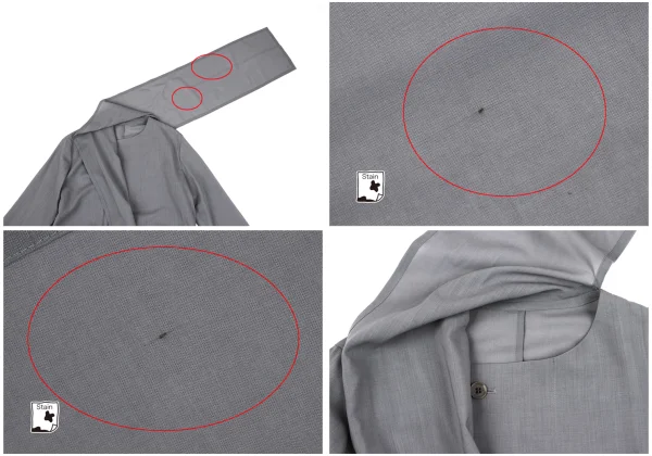 Yohji Yamamoto NOIR Wool Poly Stole Shirt Jacket K-164418_006