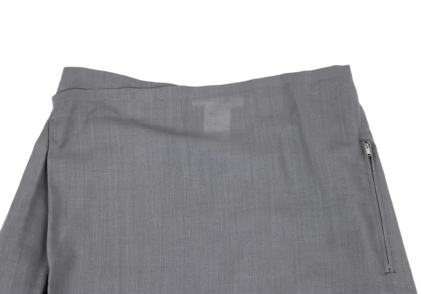 Yohji Yamamoto NOIR Wool Poly Wrap Skirt K-164419_003
