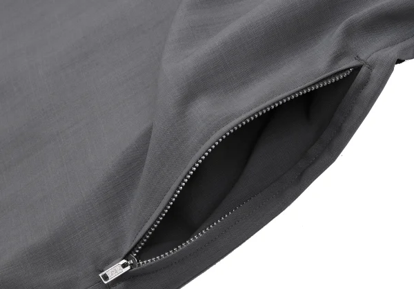 Yohji Yamamoto NOIR Wool Poly Wrap Skirt K-164419_004