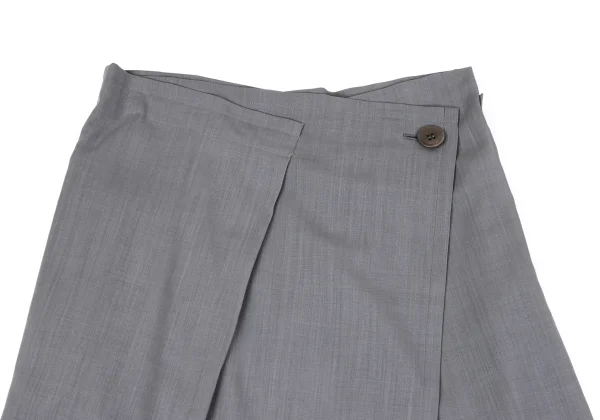 Yohji Yamamoto NOIR Wool Poly Wrap Skirt K-164419_008