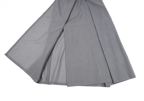 Yohji Yamamoto NOIR Wool Poly Wrap Skirt K-164419_013