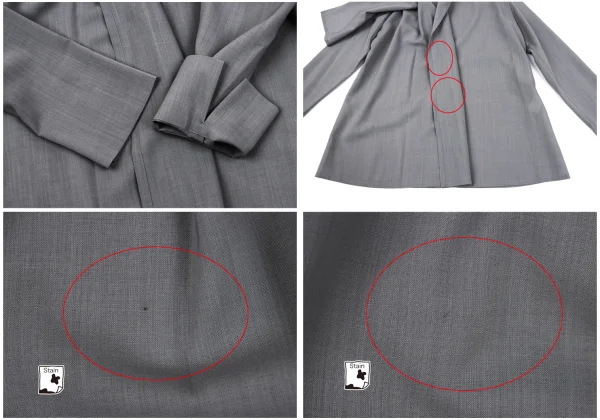 Yohji Yamamoto NOIR Wool Poly Stole Shirt Jacket & Skirt K-164420_008