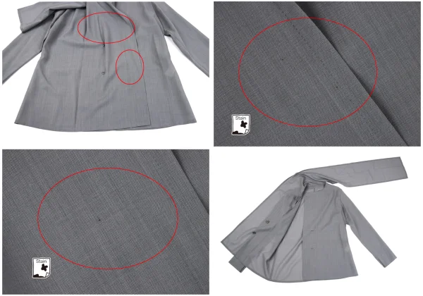 Yohji Yamamoto NOIR Wool Poly Stole Shirt Jacket & Skirt K-164420_009