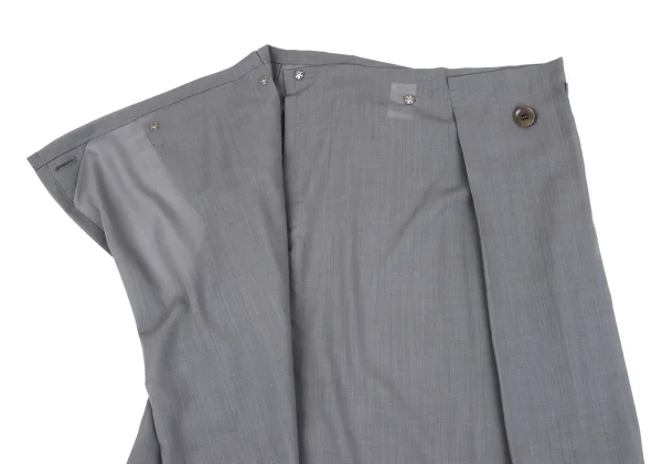 Yohji Yamamoto NOIR Wool Poly Stole Shirt Jacket & Skirt K-164420_016