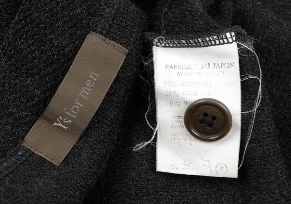 Y's for men Acrylic Blend Double Button Cardigan K-164423_013