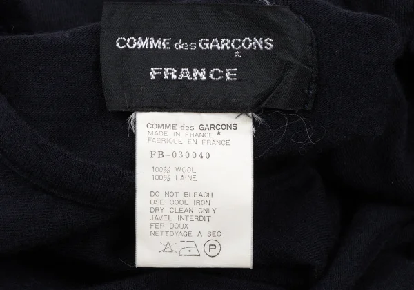 COMME des GARCONS FRANCE Front Hole Design T-shirt K-164424_014