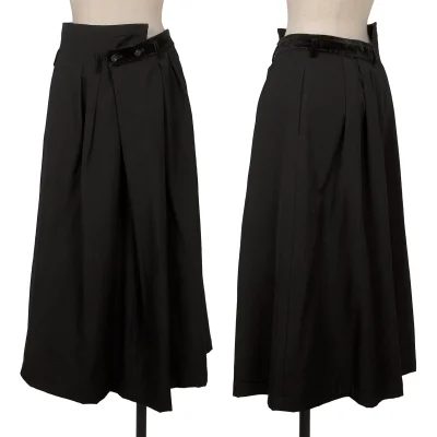 COMME des GARCONS Velour Switching Waist Design Skirt