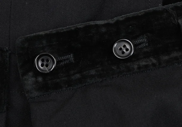 COMME des GARCONS Velour Switching Waist Design Skirt K-164427_004