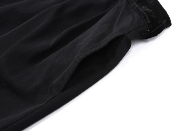 COMME des GARCONS Velour Switching Waist Design Skirt K-164427_005