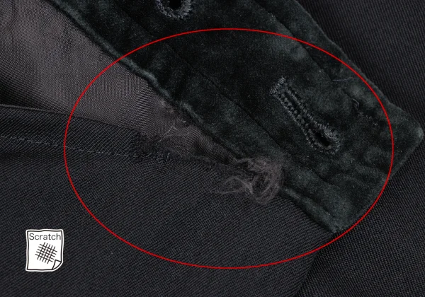 COMME des GARCONS Velour Switching Waist Design Skirt K-164427_007