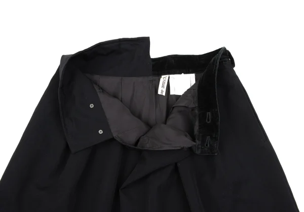 COMME des GARCONS Velour Switching Waist Design Skirt K-164427_008