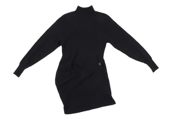 COMME des GARCONS Wool Nylon Wrap Knit Top K-164429_002