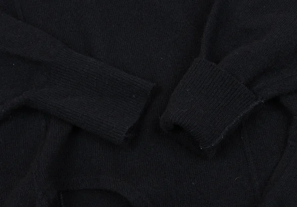 COMME des GARCONS Wool Nylon Wrap Knit Top K-164429_006