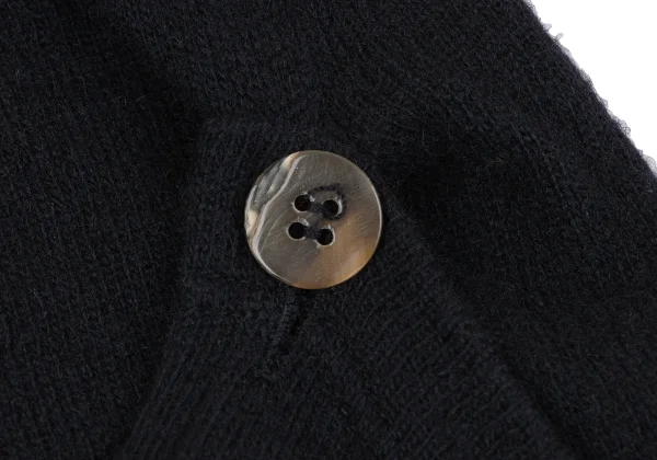 COMME des GARCONS Wool Nylon Wrap Knit Top K-164429_008