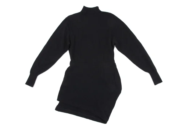 COMME des GARCONS Wool Nylon Wrap Knit Top K-164429_011