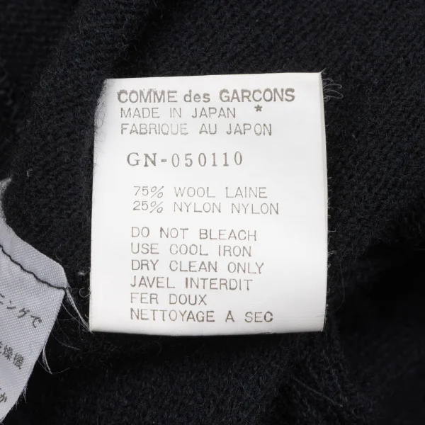 COMME des GARCONS Wool Nylon Wrap Knit Top K-164429_013