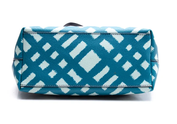 COACH Wild Plaid Leather Tote Bag K-164431_005